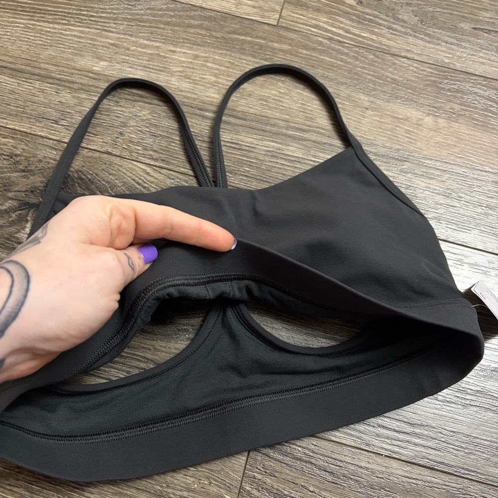 NWT Lululemon Flow Y Bra Nulu A-C Cups (Graphite Grey) Size 10 - Picture 5 of 7